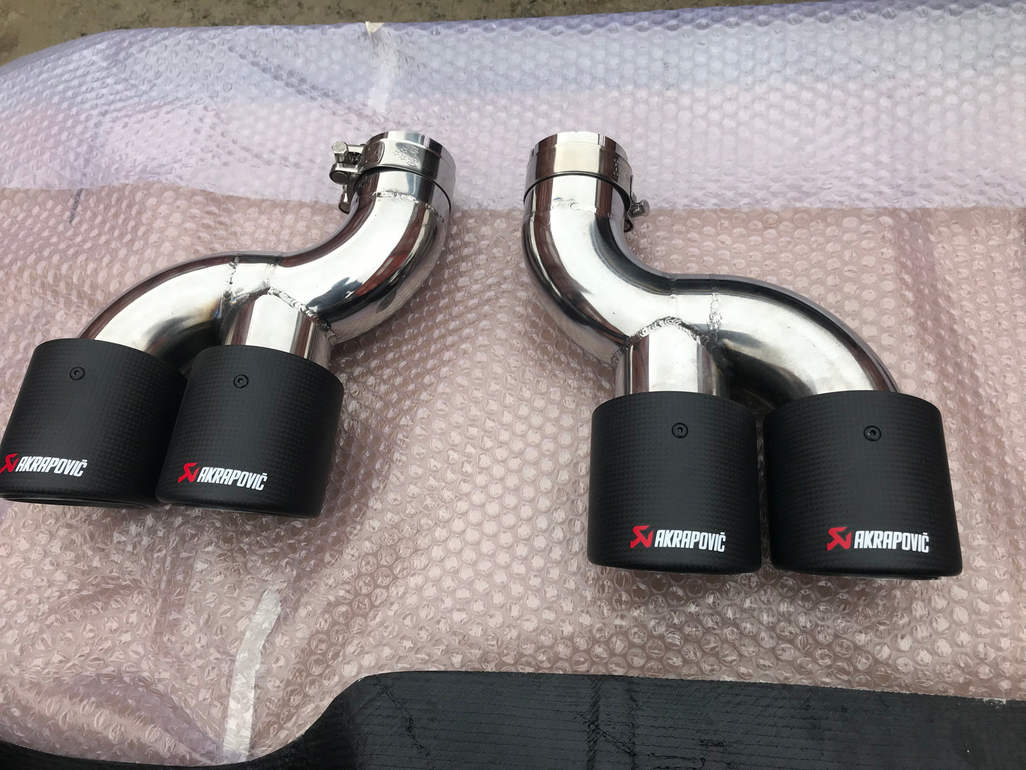 Jaguar F Pace LM Style Rear Carbon Fibre Quad Tips Carbon Fibre Valance Diffuser Bumper Upgrade 2015 2016 2017 2018 2019 2020