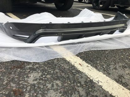 Jaguar F Pace LM Style Rear Carbon Fibre Quad Tips Carbon Fibre Valance Diffuser Bumper Upgrade 2015 2016 2017 2018 2019 2020