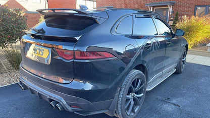 Jaguar F Pace LM Style Rear Carbon Fibre Quad Tips Carbon Fibre Valance Diffuser Bumper Upgrade 2015 2016 2017 2018 2019 2020