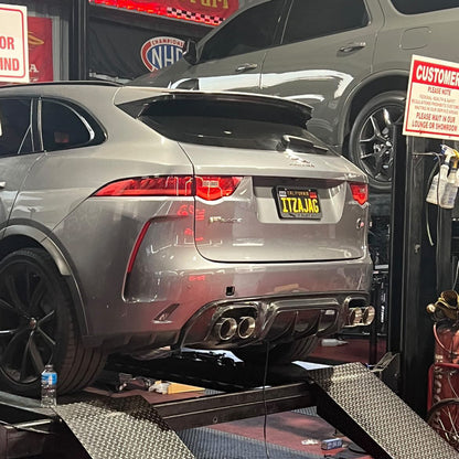 Jaguar F Pace SVR Finned Carbon Fibre Diffuser Valance 2018 +