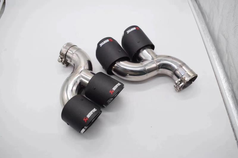 Jaguar F Pace LM Style Rear Carbon Fibre Quad Tips Carbon Fibre Valance Diffuser Bumper Upgrade 2015 2016 2017 2018 2019 2020