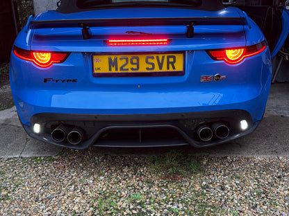 blue jaguar f type rear diffuser