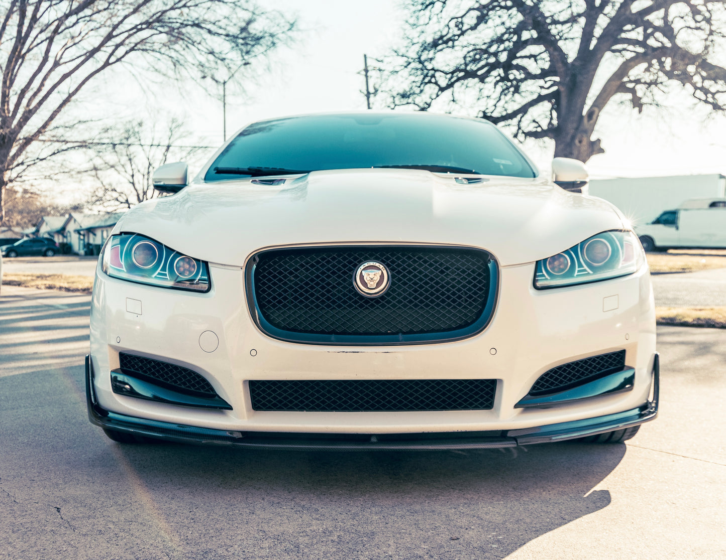 Jaguar XF Front Lip Splitter Carbon Fibre 2012 2014 2014 2015