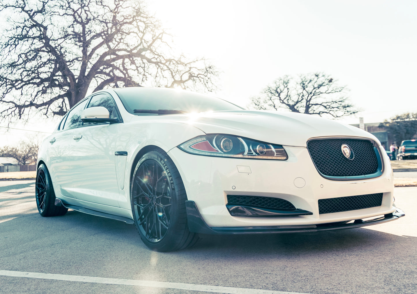 Jaguar XF Front Lip Splitter Carbon Fibre 2012 2014 2014 2015
