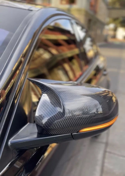 Jaguar XKR Mirror Covers Carbon Fibre Hornback Replacement 2009 - 2016