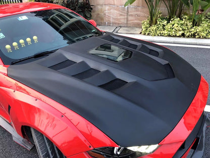 Mustang Carbon Fiber Exhibition Vented Hood 2015 2016 2017