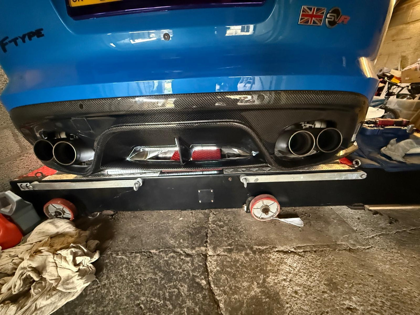 Jaguar F Type SVR Rear Diffuser Carbon Fiber 2017 - 2020