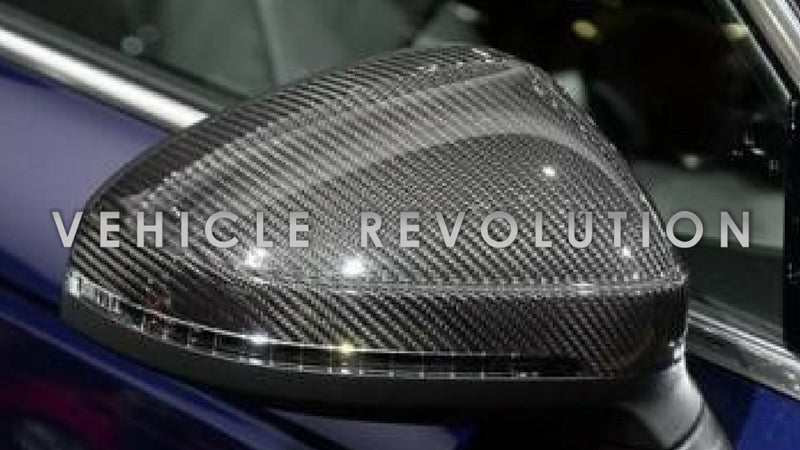Audi A4 S4 A5 S5 Carbon Mirror Cover Add On  2015 2016 2017