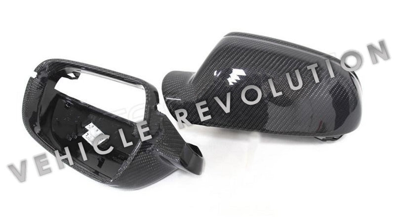 Audi A5/S5  Replacement Carbon Mirror Cover (Without Side Assist Light)2007 2008 2009 2010 2011 2012 2013 2014 2015