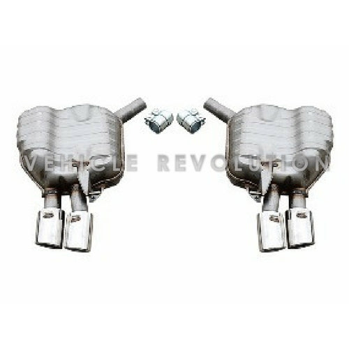 Audi A6 S6 Muffler Exhaust Two Pair Outlet 2013 2014 2015
