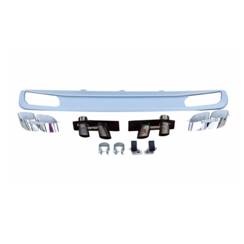 Audi A6 ABT Rear Diffuser Two Pair Exhaust Outlet With Stainless Steel Exhaust Tips 2013 2014 2015