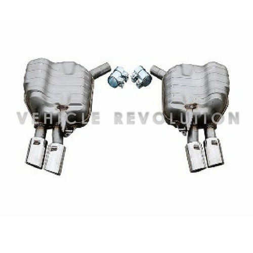 Audi A7 S7 Two Pair Muffler Exhaust Outlet With Exhaust Tips 2012 2013 2014