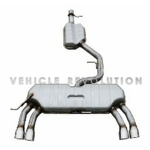 Audi Q3 SQ3 Style Cat-Back Exhaust System With Two Pair Muffler Exhaust Outlet 2013 2014 2015