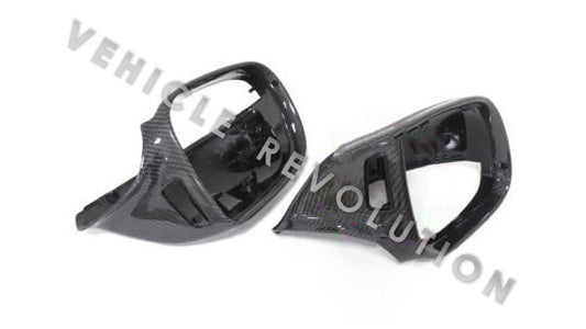 Audi Q5/Q7/SQ5 Replacement Carbon Fiber Mirror Cover (With Side Assist Light) 2007 2008 2009 2010 2011 2012 2013 2014 2015 2016 2017