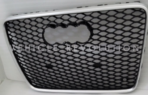 Audi RSQ7  Black Grille, Chrome Frame, Black Rings 2007 2008 2009 2010 2011 2012 2013 2014