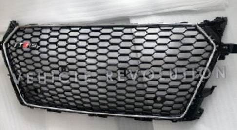 Audi TTRS  Black Grille, Silver Frame 2015 2016