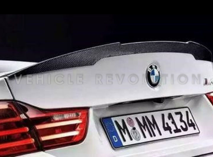 BMW 4 Series F33 2 Door Convertible M4 Style Double Sided Carbon Fiber Rear Spoiler 2013 -2017