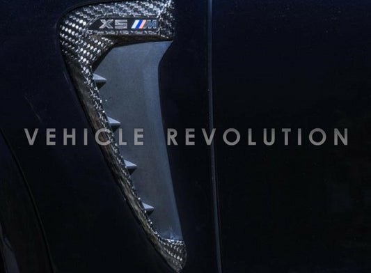 BMW X5 F15 X6 F16 F85 X5M F86 X6M Carbon Fiber & ABS Fender Trim 2012-2017