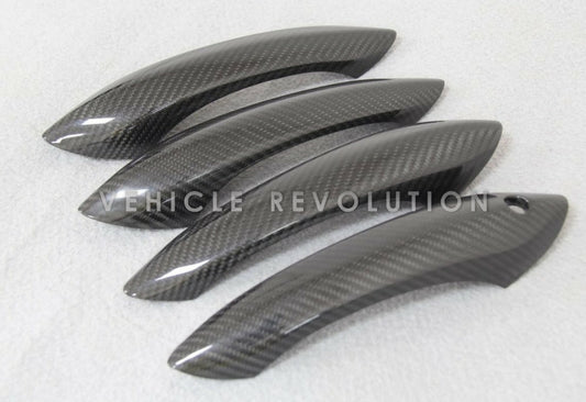 BMW F10 F06 F12 F13 F01 M5 M6 Dry Carbon Fiber Exterior Door Handle Covers 2011- 2015