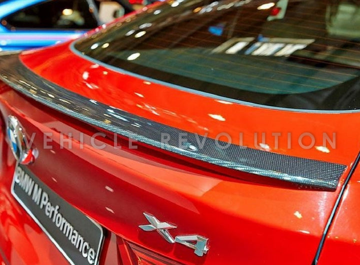 BMW X4 Performance Style Dry Carbon Gloss Black Finish Carbon Fiber Rear Spoiler 2014-2017