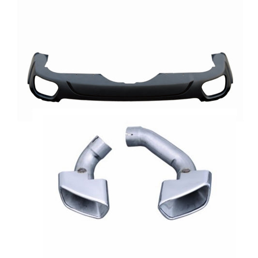 BMW X5 F15 M Sport Rear Diffuser Valance With Exhaust Tips 2014 - 2017