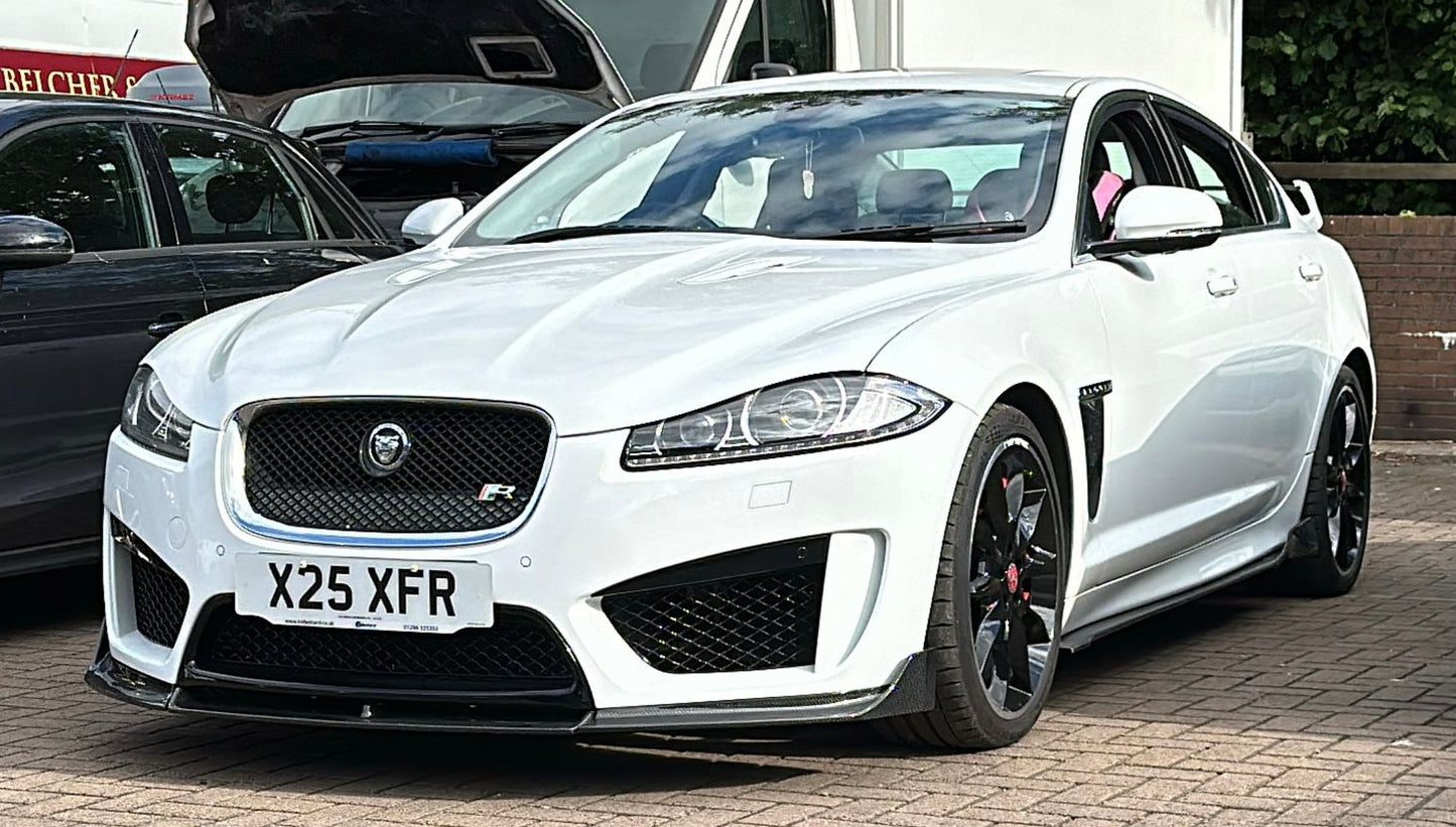 Jaguar XFRS Front Bumper Lip Splitter Carbon Fibre 2012 2013 2014 2015