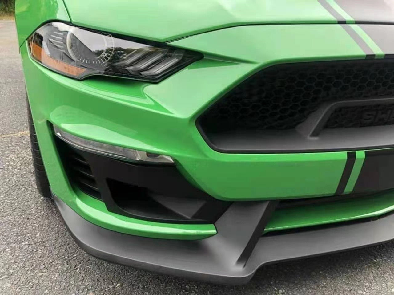 Ford Mustang GT500 Supersnake Style front bumper for 2017-2021 7th Gen models
