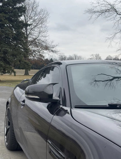 Jaguar XKR Mirror Covers Carbon Fibre Hornback Replacement 2009 - 2016