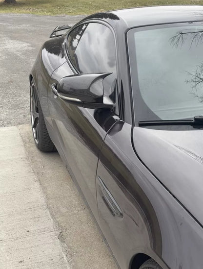 Jaguar XKR Mirror Covers Carbon Fibre Hornback Replacement 2009 - 2016