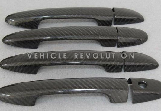 Mazda 2 3 5 CX-4 CX-5 Dry Carbon Fiber Decorative Exterior Door Handle Covers 2014- 2017