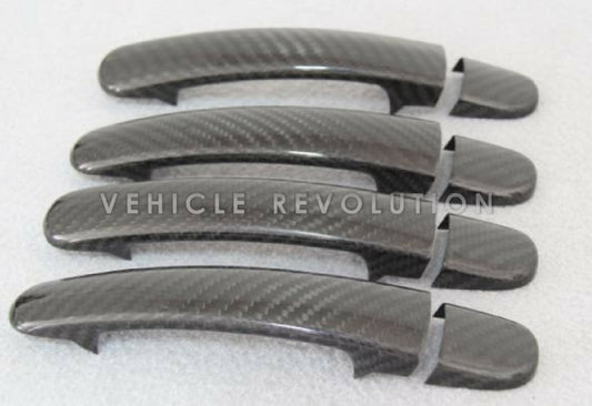 VW Polo Tiguan Bettles Yeti Dry Carbon Fiber Exterior Door Handle Covers 2014+