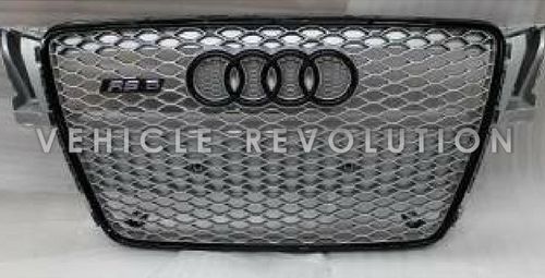 Audi  A5 RS5  Silver Grille, Silver Frame, Black Rings 2012 2013 2014 2015