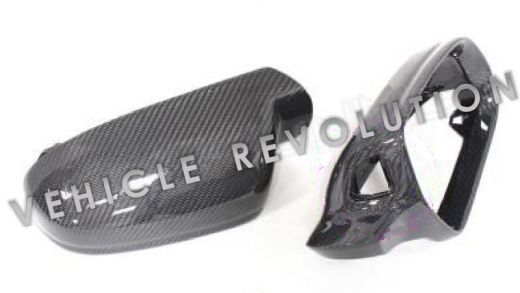 Audi A5/S5  Replacement Carbon Mirror Cover (With Side Assist Light) 2007 2008 2009 2010 2011 2012 2013 2014 2015