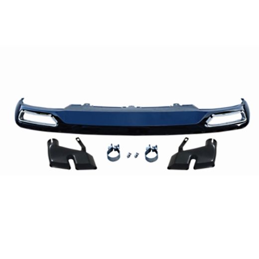 Audi A6 W12 Style Rear Diffuser Valance With Exhaust Tips 2013 2014 2015