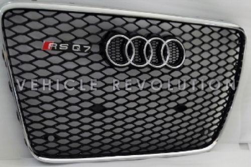Audi RSQ7  Black Grille, Chrome Frame, Chrome Rings 2007 2008 2009 2010 2011 2012 2013 2014