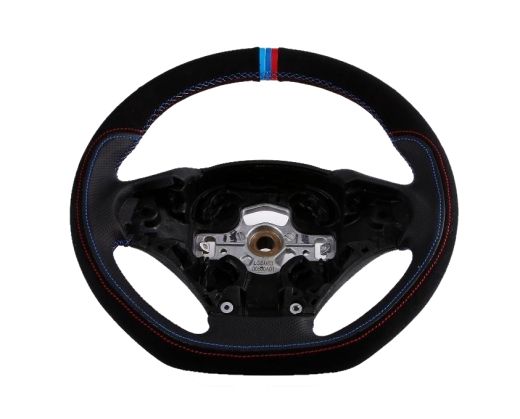 BMW 3 Series (F30/F35) Carbon Black Steering Wheel 2013+ With Perforated Buck Leather Grip 