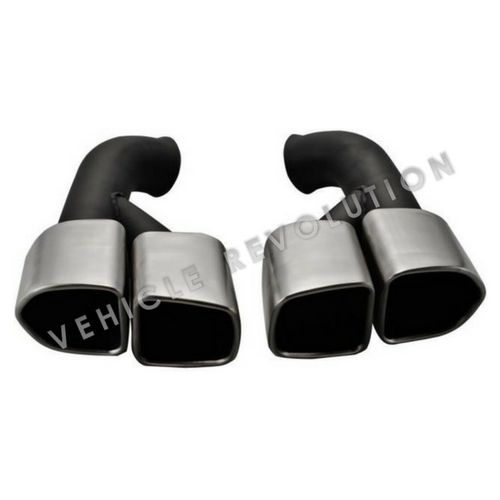 Porsche Cayenne Turbo Style 958 Stainless Steel Exhaust Tips 2010-2014
