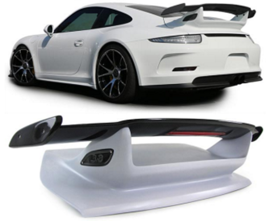 Porsche 911 991 Upgrade GT3 Style Carbon Trunk Boot Wing Aero Spoiler 2012 - 2017