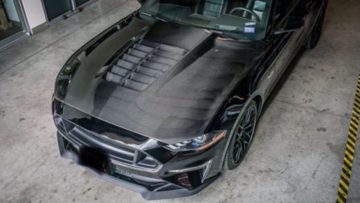 Mustang GT500 Carbon Fibre Bonnet Hood for 2018- 2021 7th Gen Ford Mustang models