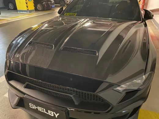 Mustang Carbon Fibre GT500 Supersnake style Bonnet Hood for 2018 2019 2020 Ford Mustang models