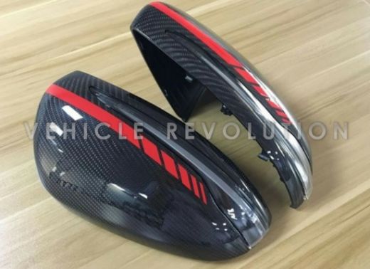 Mercedes Benz W205 W222 LHD Replacement C63 Style Carbon Fiber Mirror Cover 2015 2016 2017