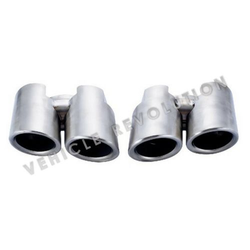 Porsche Panamera GTS Style 970 2014-2016 Double Layer Stainless Steel Exhaust Tips