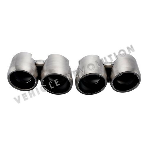 Porsche Panamera S Style 970 2014-2016 Single Layer Stainless Steel Exhaust Tips
