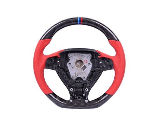 BMW 3 Series (F30/F35) Carbon Red Sport Steering Wheel With Perforated Leather Grip 2013+
