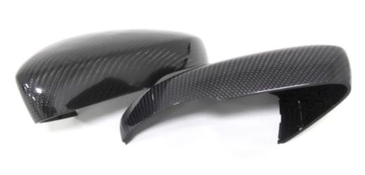 VW Polo Replacement Carbon Fiber Mirror Covers With Tuning Light LED 2011-2014