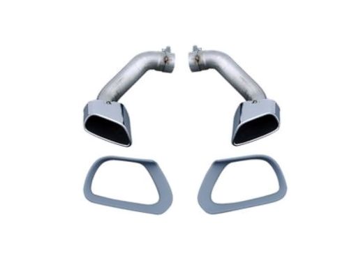 BMW X5 E70 X5 Square Stainless Steel Exhaust Tips 2010 - 2014